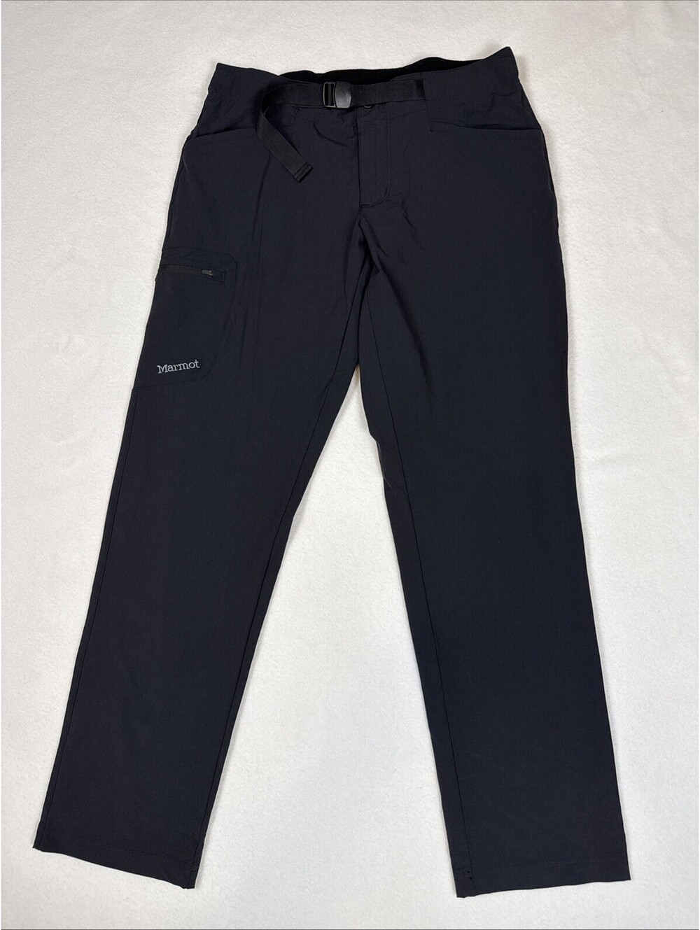 Marmot Moran Pants Womens SZ 12 Black Hiking Outdoor Stretch Lightweight NWT